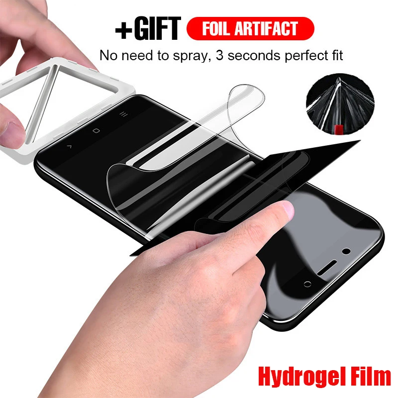 

Full Cover Hydrogel Film For Redmi Note 8 7 6 K20 Pro 7 Soft Screen Protector Film For Xiaomi Mi 9 Mi 8 SE Lite Mix 3 Max 3 Film