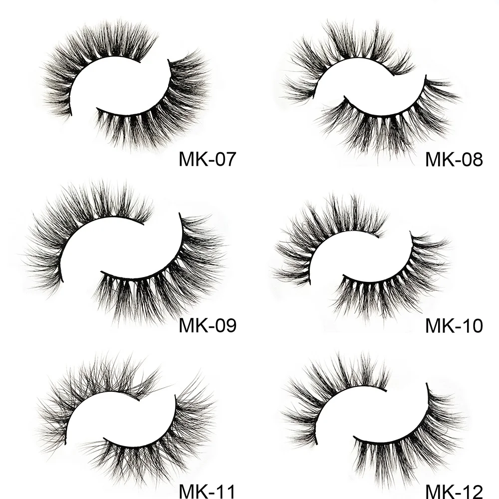 

Natural simulation of 3-D mink eyelashes Pure manual false eyelashes wholesale customized packaging box manufacturer direct supp