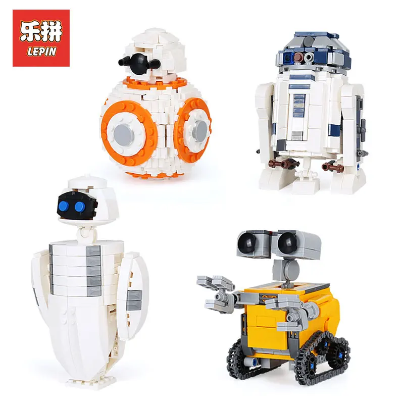 

1074Pcs Lepin 03073 Genuine Movie Series The Four Robots In One Set Original Building Blocks Bricks Funny Toys DIY Model Gifts