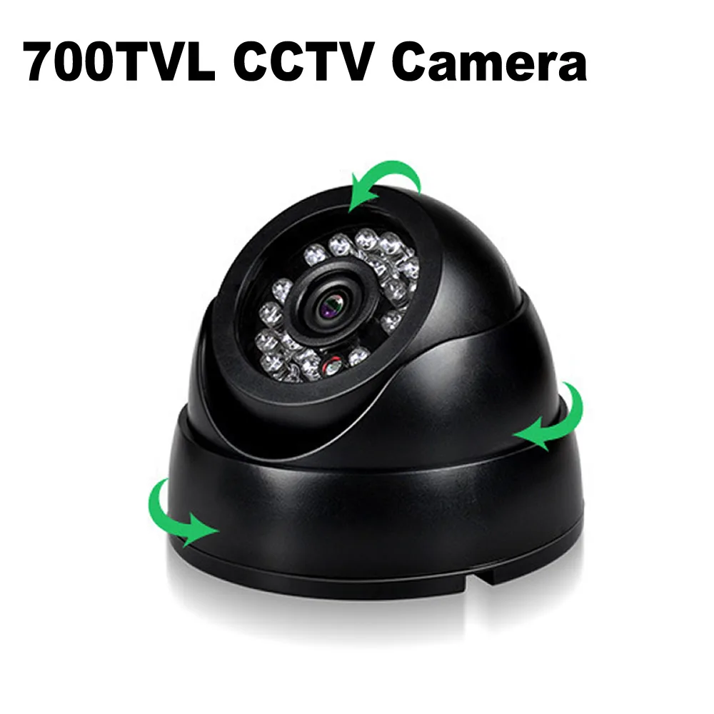 700TVL CCTV Camera Dome 24PCS IR LEDs Night Vision Security Camera Color IR Indoor Video Surveillance Camera 900TVL 1200TVL
