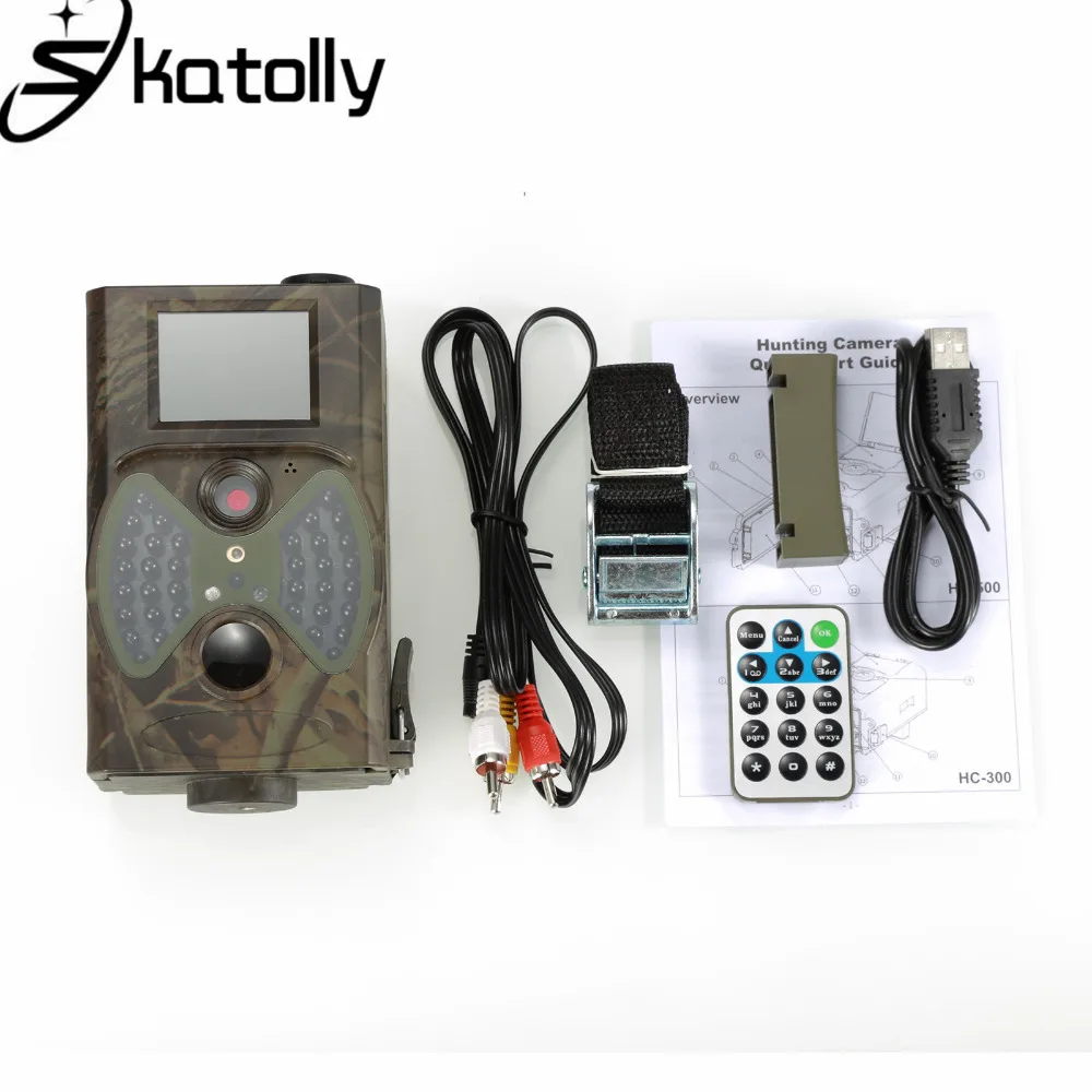 

Skatolly Outdoor HC300 HC-300A Scouting Hunting Camera 12MP HD 940NM Infrared Wildlife Night Vision Trail Camera+Free shipping!