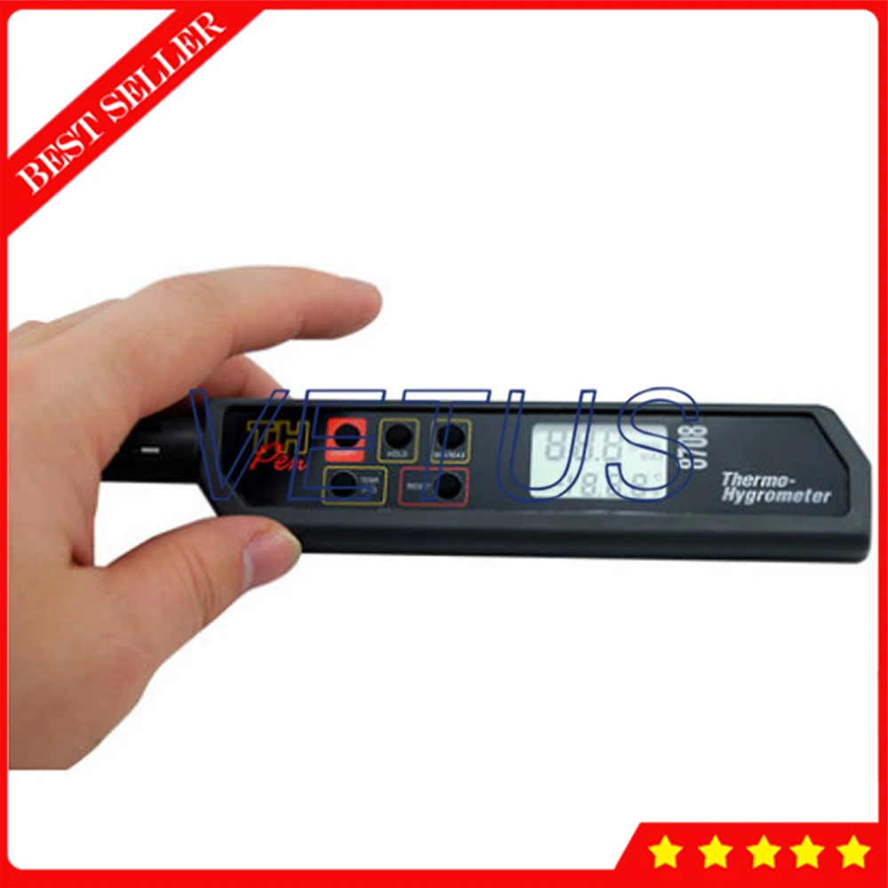 

Az8708 Portable Hygrometer LCD Display Humidity Temperature Meter 5 to 95%RH Range Psychrometer