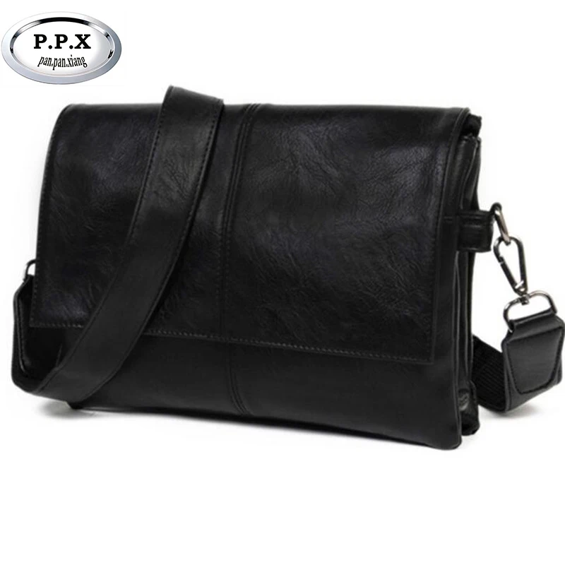 

Designer Handbags Men's 10 inch Laptop Bag Male PU Leather Messenger Bags Men Travel School Bags Leisure Shoulder Bags P373