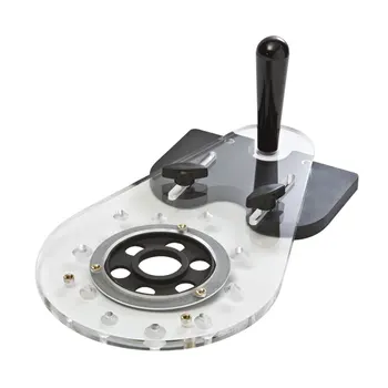 

Universal Router Base Power Router Accessories Woodworking Drill Punch Locator Wood Slot Locator 1pc