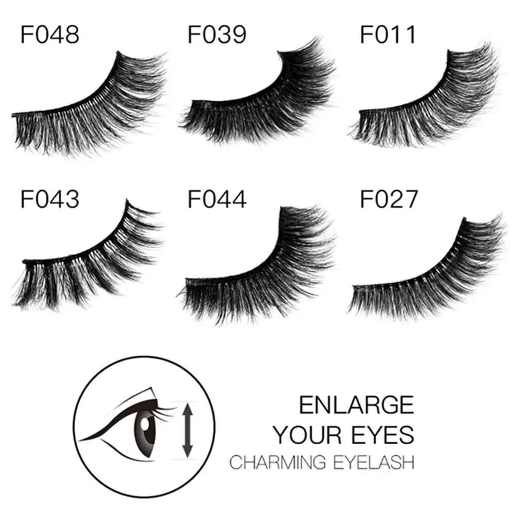 

1 Pair Handmade False Eyelashes 3D Multi-layer Cross Natural Long Eye Lashes Sexy Mink Makeup Thick Fake Eyelashes #274792