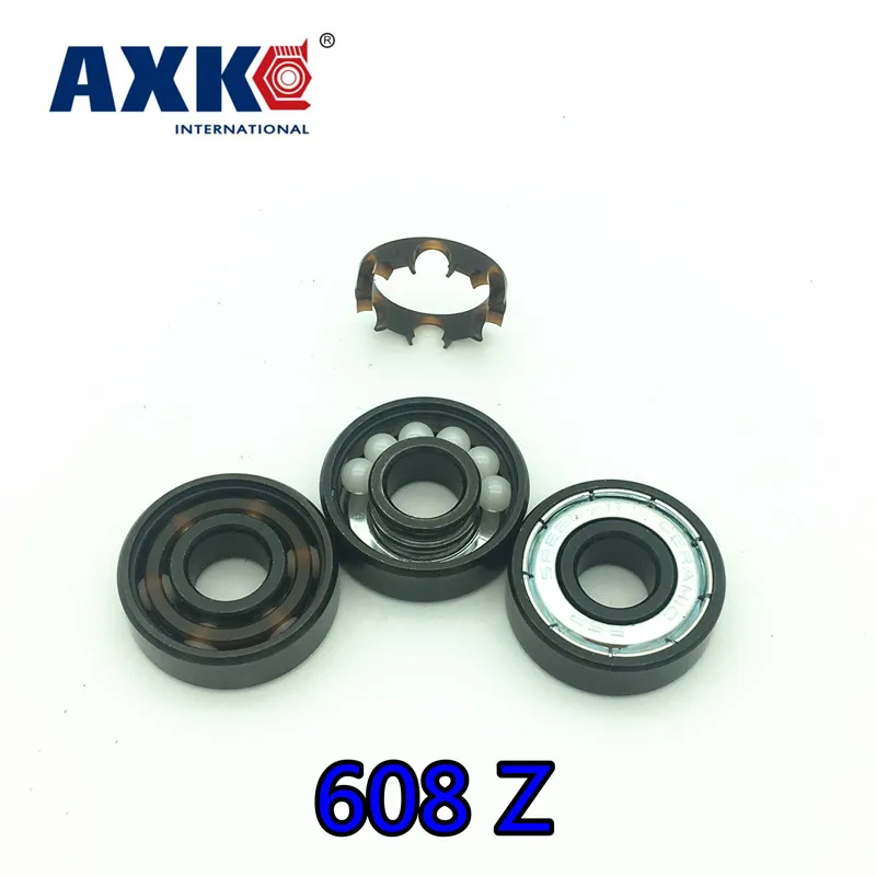 8*22*7 Pro Blacken Hybrid Ceramic 608 608Z  Bearing for Speed Racing Inline Skate Skateboard Longboard ABEC-11 ZrO2 balls