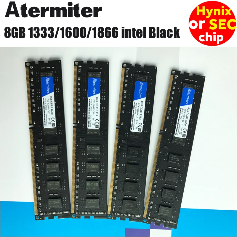 Новый 8 GB DDR3 PC3 1600 Mhz 1866 Mhz 1333 память для компьютера Настольный ПК dimm память ram 240 булавки для intel amd 4 GB 8G 4G радиатора 1866 1600 1333