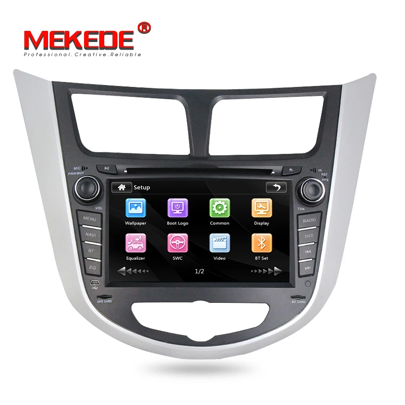 Windows ce6.0 автомобильный Радио Аудио плеер для hyundai Solaris Verna поддержка gps навигация HD 1080P USB bluetooth RDS FM