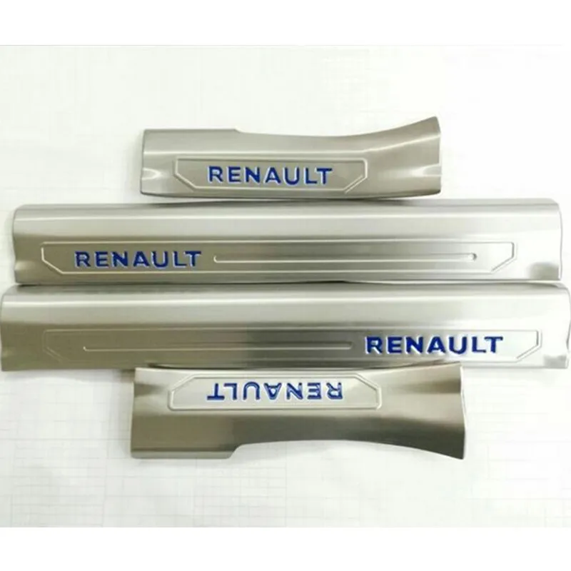 Нержавеющая сталь встроенный интерьер Накладка порога автомобиля Средства для укладки волос Renault Kadjar, стайлинга автомобилей