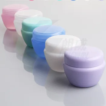 

5PCS Refillable Bottles Travel Face Cream Lotion Cosmetic Container Plastic Empty Makeup Jar Pot 5 Colors 5g/10g/20g/30g/50g