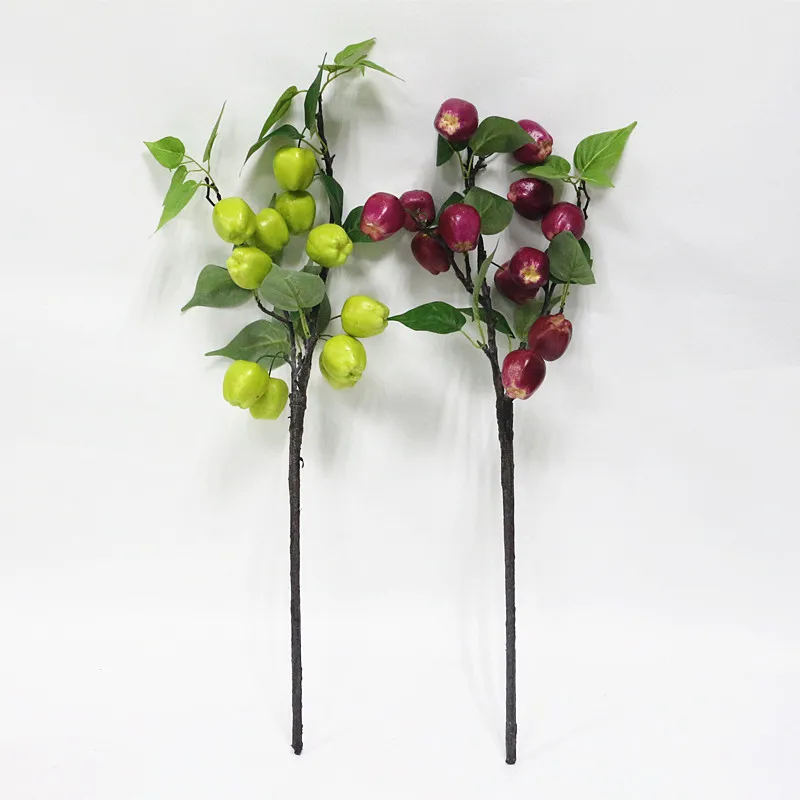 Flone Artificial Apple Tree Simulation Foam Apple Tree Branch Fake Plant Flower Home Party Table Decor Plant (3)