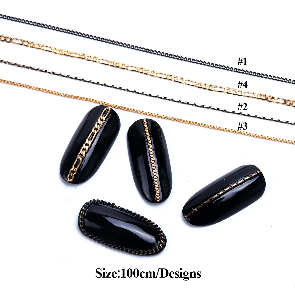 1 m 3D السلاسل المعدنية مسمار الفن زينة سبائك ترصيع الأظافر تصاميم سحر الذهب الأفعى مجوهرات قلادة مانيكير اكسسوارات TR780 1 m 3D السلاسل المعدنية مسمار الفن زينة سبائك ترصيع الأظافر تصاميم سحر الذهب الأفعى مجوهرات قلادة مانيكير اكسسوارات TR780