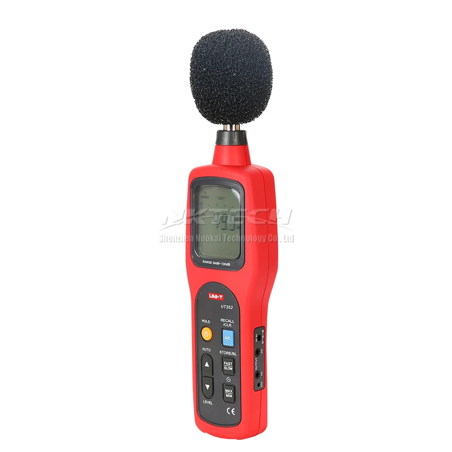 UNI-T UT352 цифровой уровень звука децибел метр промышленный домашний ЖК-тестер шума запись данных 30-130dB 31,5 Гц-8 кГц Hi/Low сигнал тревоги