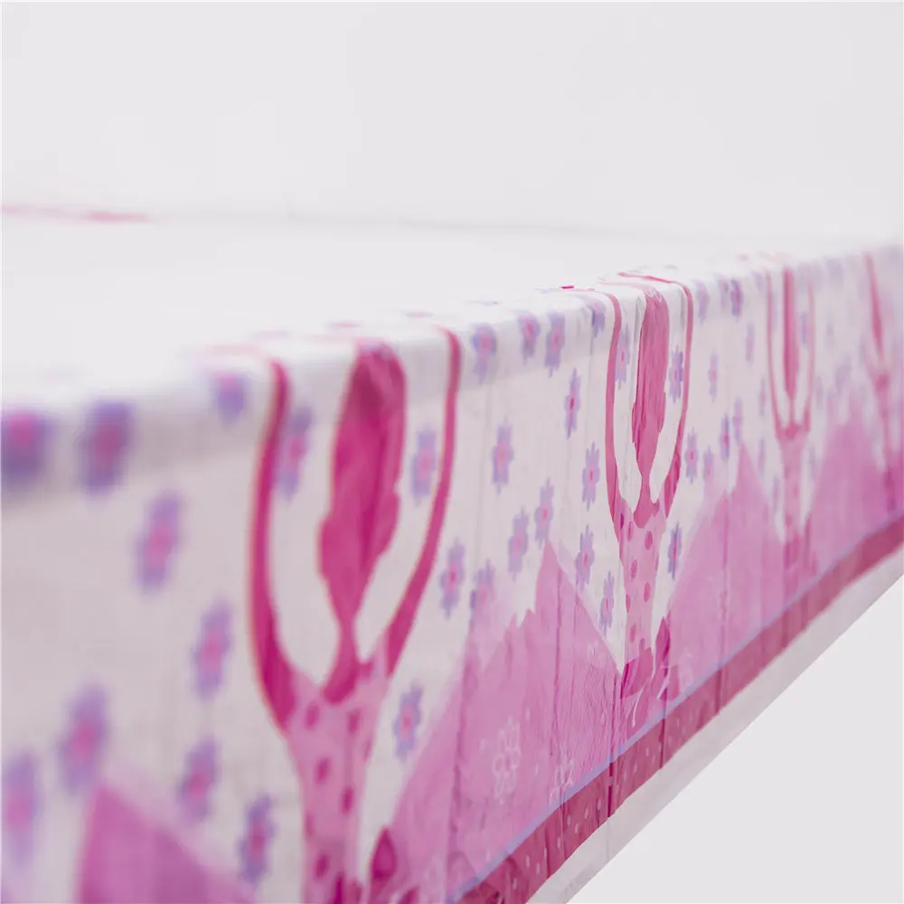 

Ballet dancer theme tablecloth girl heart disposable tableware birthday theme party cartoon character theme desktop layout