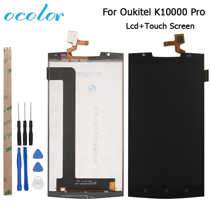 5 дюймов для Oukitel K10000 Pro ЖК-дисплей и сенсорный экран Android 7 0 дигитайзер сборка 1920X1080