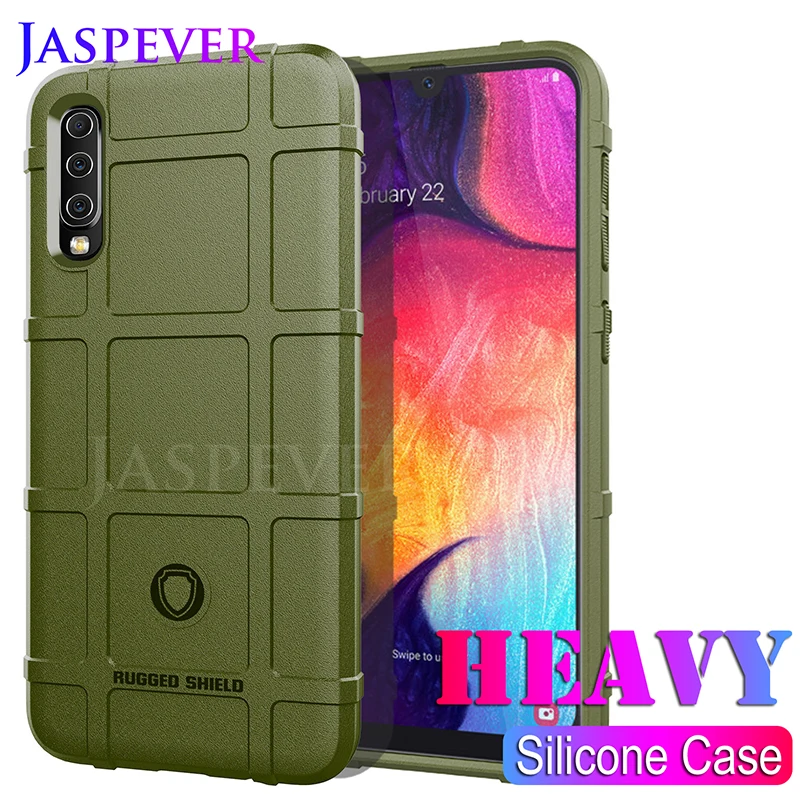 

Heavy Protective Silicone Phone Case On The For Samsung Galaxy A10 A20 A30 A40 A50 A70 M10 M20 M30 A7 A9 2018 Shockproof Cover