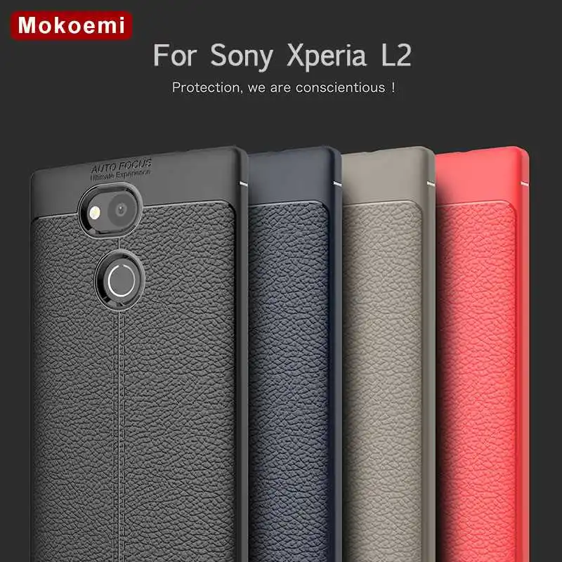 

Mokoemi Fashion Lichee Pattern Shock Proof Soft 5.5"For Sony Xperia L2 Case For Sony Xperia L2 Cell Phone Case Cover