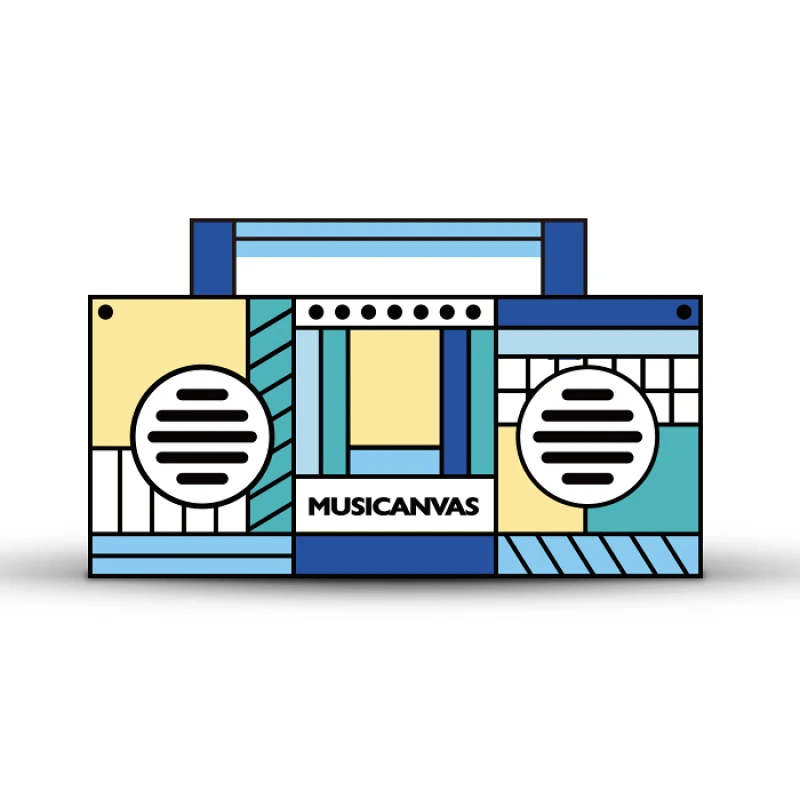 

Musicanvas Music Canvas M-MINI Memphis Bluetooth Speaker Wireless Small Speaker Audio Radio Fashion Trendy Creactive Speakers