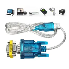 Cabo adaptador serial, 80cm usb para RS-232 db9 9-pin cabo adaptador fêmea de suporte para win8