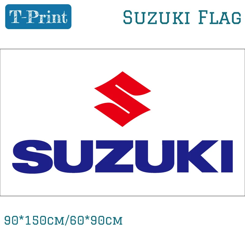 Флаг Suzuki для автомобилей Cycles Motor полиэстер 90*150 см 60*90 Баннер|flag suzuki|car flagsuzuki flag |