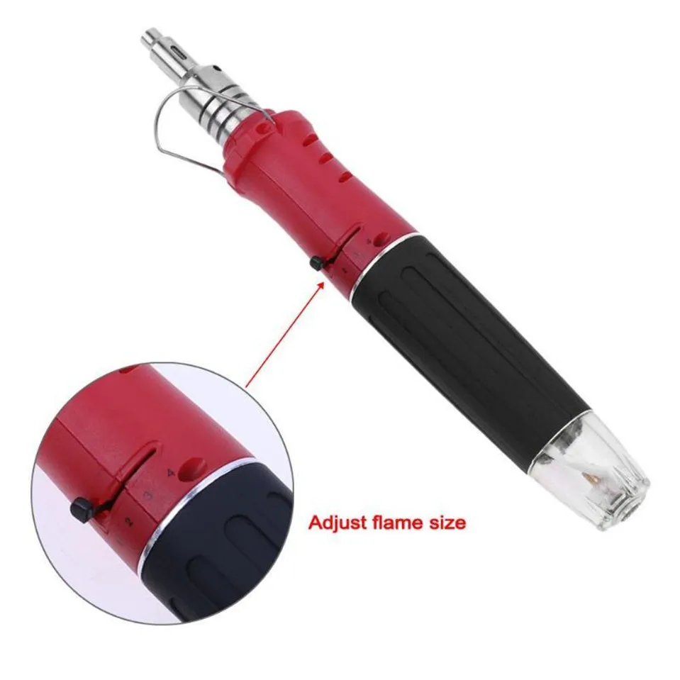 

Selling 10-in-1 Gas Soldering Iron Cordless Welding Torch Kit Tool HS-1115K Top Quality Ignition Butane Gas Soldering Iron