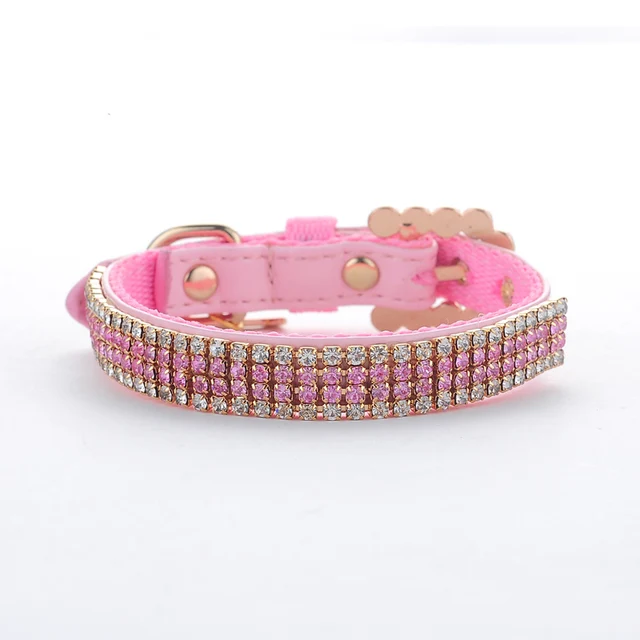 diamond studded dog collar