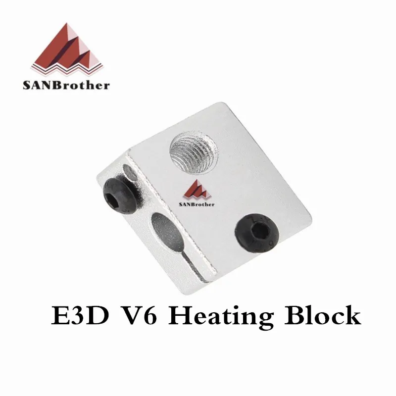 

Aluminium V6 Heat Block For E3DV5 V6 J-head Extruder HotEnd 3D Printers Parts Heater Hot End Heating Accessories 20*16*12mm