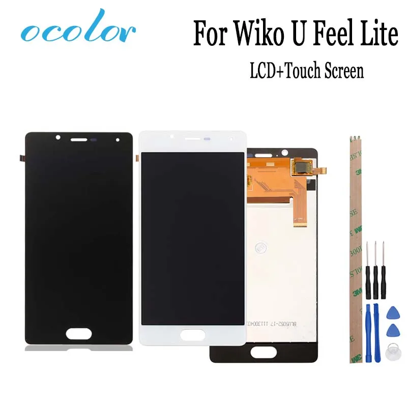 Ocolor для wiko U Feel Lite ЖК-дисплей и сенсорный экран дигитайзер Замена с инструментами +