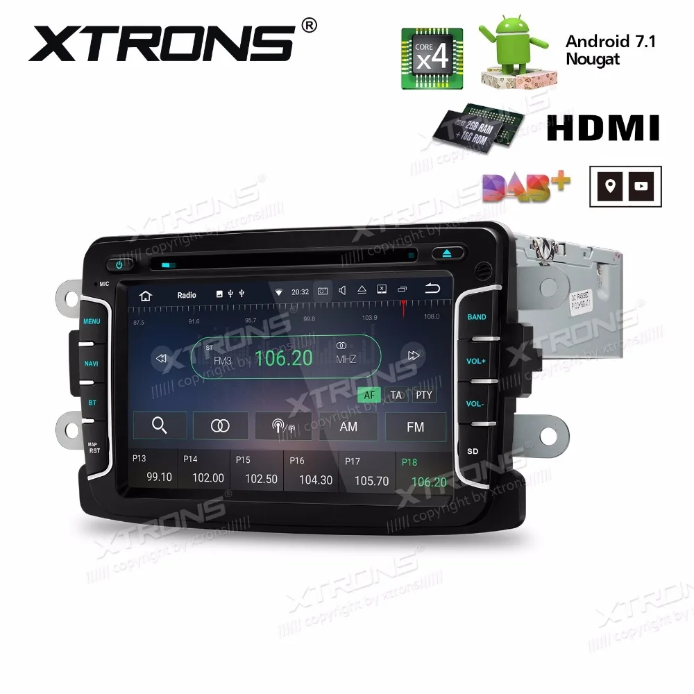 Excellent 7" Android 7.1 Nougat OS Car DVD for Dacia Duster 2011-2017 & Sandero 2012-2017 & Lodgy 2012-2017 with Multi-Window View Support 3