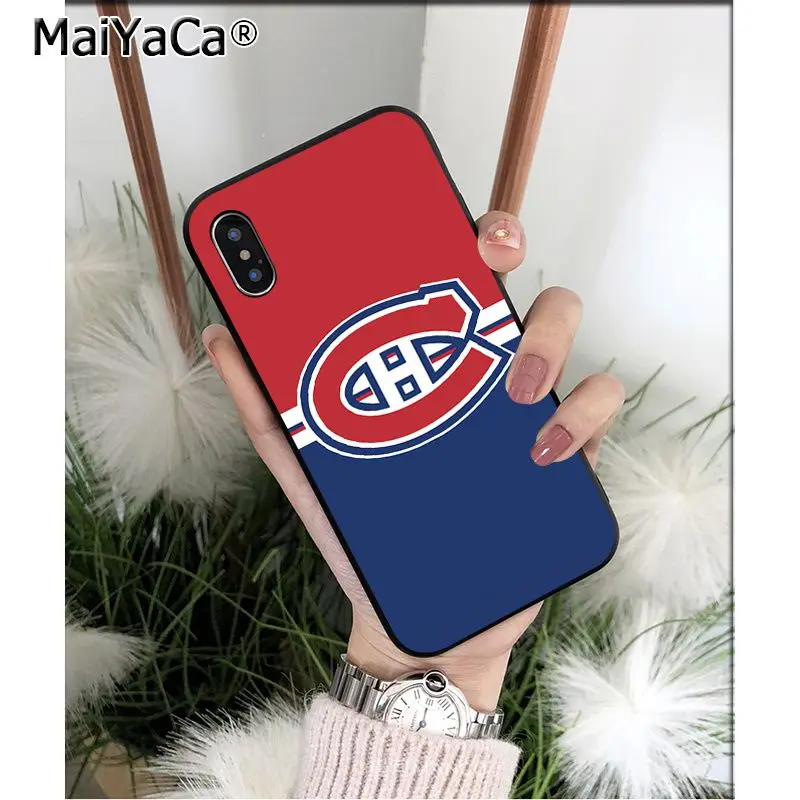 MaiYaCa Montreal Canadiens TPU Мягкий силиконовый чехол для телефона для Apple iPhone 8 7 6 6S Plus X XS MAX 5 5S SE XR мобильных телефонов