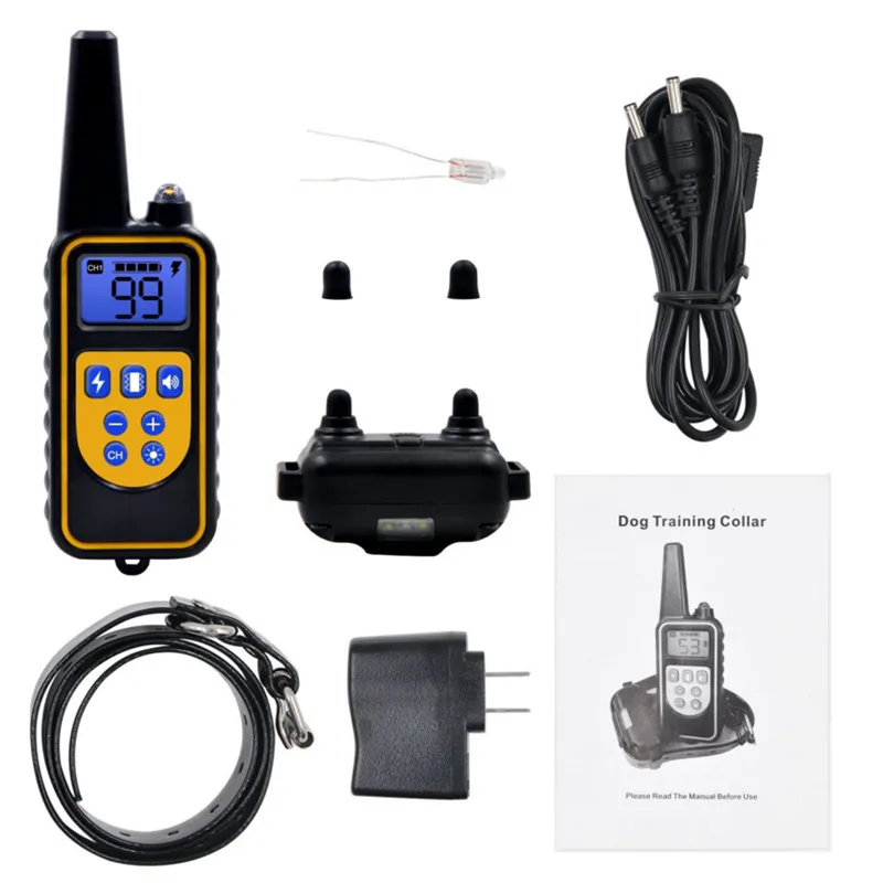 Electric Dog Training Collar Waterproof Rechargeable Remote Control Pet with LCD Display for All Size Bark-stop Collars 40% Off-2