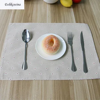 

Free Shipping Small Chrysant Placemat Dining Table Coaster Cloth Insulation Coffee Cup Pad Kitchen Mantel Individual For Table