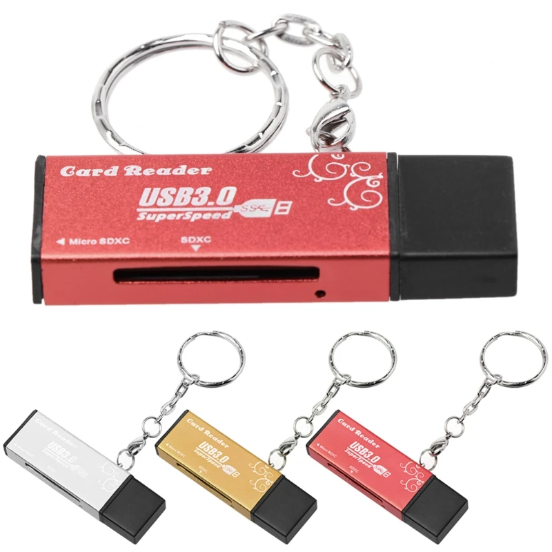 USB 3 0 SD TF SDXC SDHC Micro считыватель карт памяти с брелком для ПК ноутбука | Компьютеры и