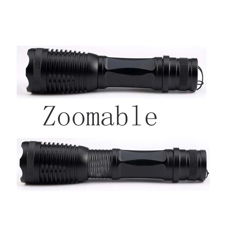 

Hot LED Flashlight XM-LT6 9500LM 5 Mode Zoomab Torch Hunting Luz Flash Tactics 18650 Battery Flashlight Gift Headphones