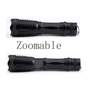 

Hot LED Flashlight XM-LT6 9500LM 5 Mode Zoomab Torch Hunting Luz Flash Tactics 18650 Battery Flashlight Gift Headphones