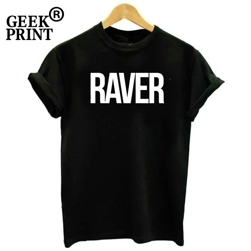 Женские топы футболка с принтом RAVER женская для танцев SWAG EDM Топ Fangirl IBIZA DJ подарки