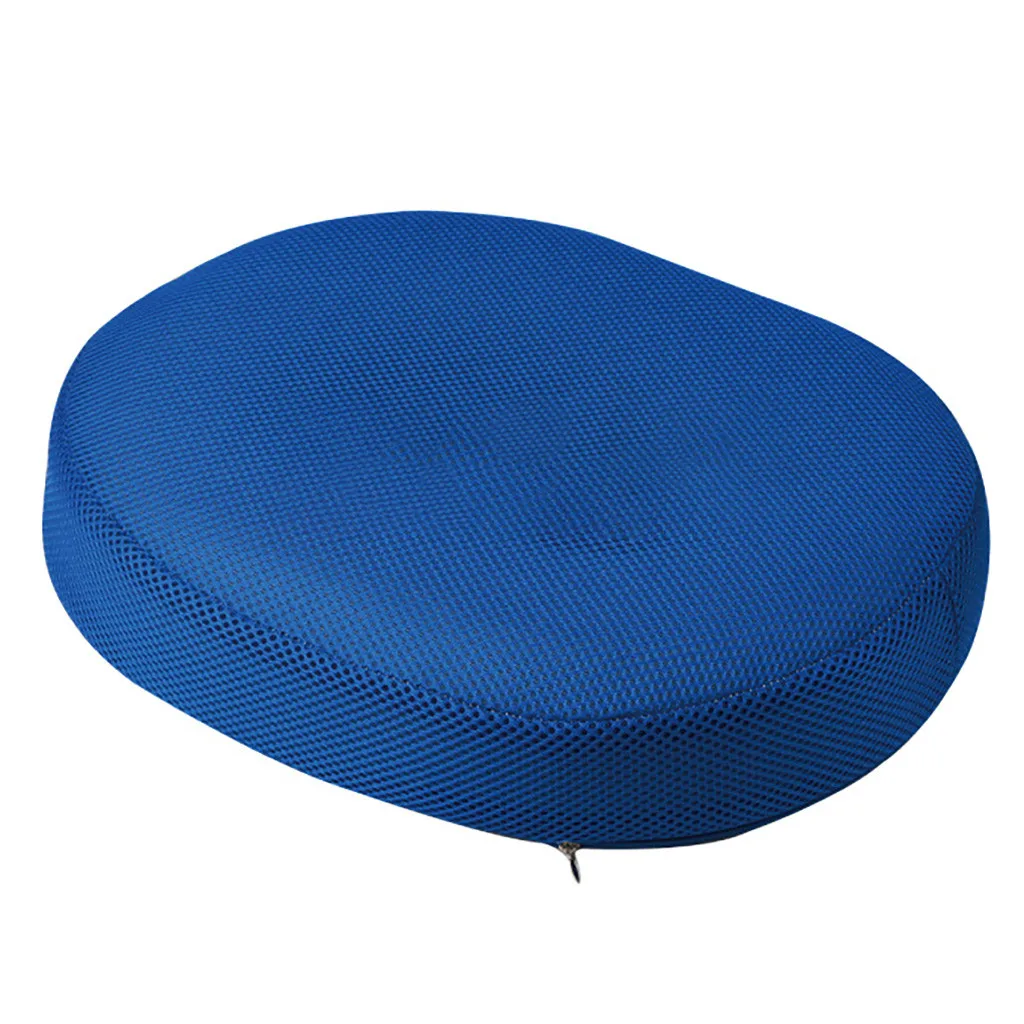 Подушка для сиденья в автомобиль с эффектом памяти, облегчающая боль в бедре, подушка для поддержки спины, дышащая подушка для путешествий, Ортопедическая подушка для стула# 4Z - Цвет: Blue