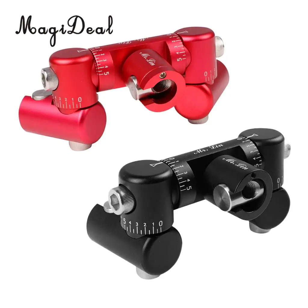 MagiDeal Professional Fully Adjustable Double Sided Quick Disconnect V-Bar Kit Black/Red - High Quality Magnalium Alloy Gifts