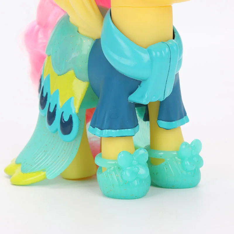 15 см игрушки My Little Pony оснастки Мода Флаттершай Рарити Эпплджек ПВХ фигурка домик игровой набор Коллекционная модель куклы