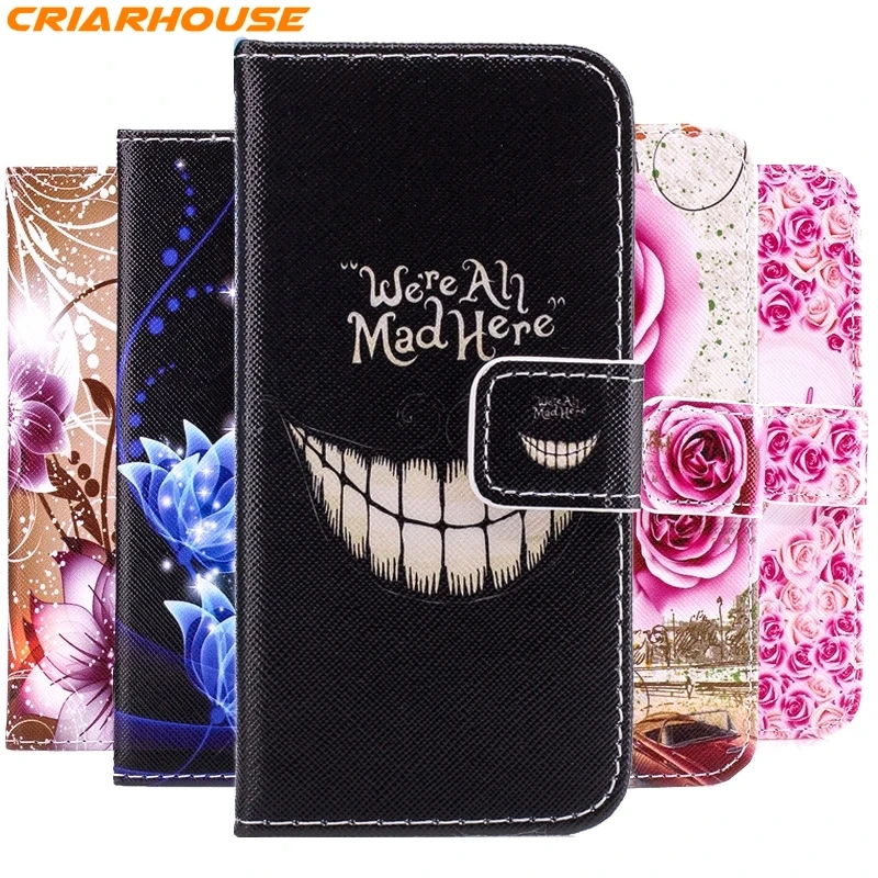 

For Samsung Galaxy A3 A5 A7 S8 S9 Plus J3 J5 J7 2017 2016 2015 S5 S7 EDGE pu leather phone case Painted cover flip stand wallet