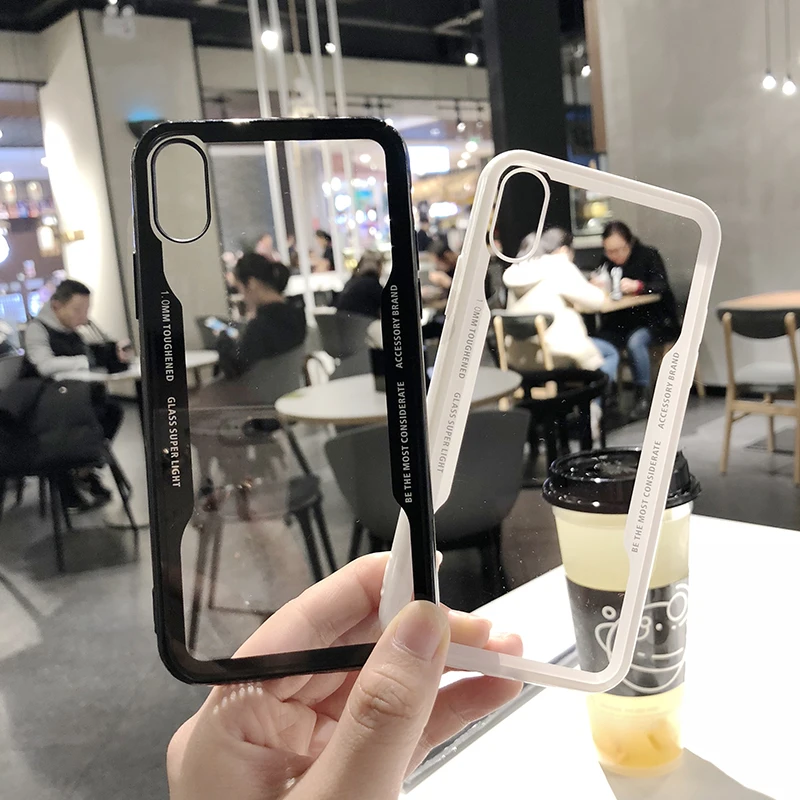 

For iPhone 8 8Plus 6 6s 6Plus Case Transparent Plastic Cover Cases For iPhone 8 8Plus 7 7Plus X 10 Luxury Cover Coque Capa