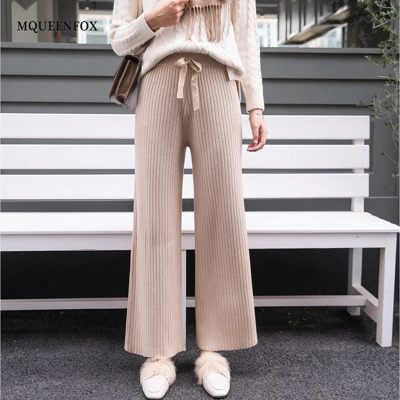 Knit high waisted pants Clearance