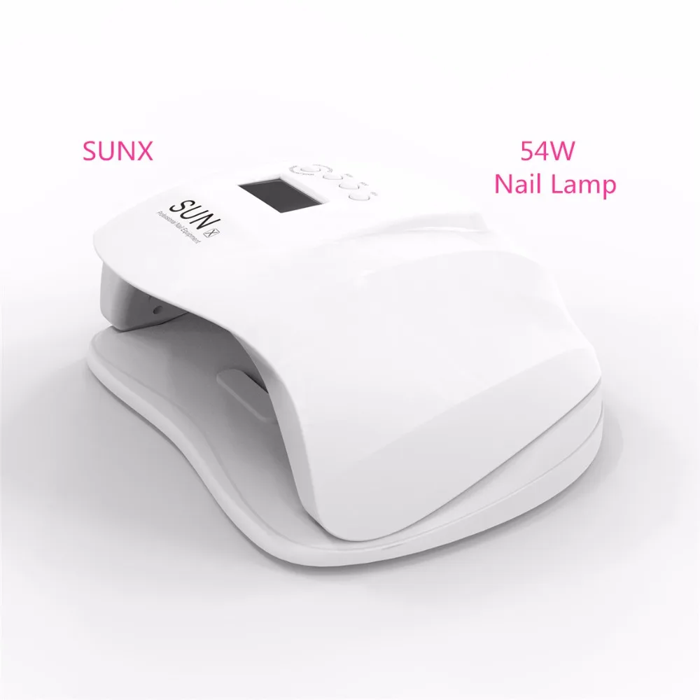 УФ лампа для ногтей Sunx 54 Вт аппарат фототерапии Сушилка с двойным инфракрасным