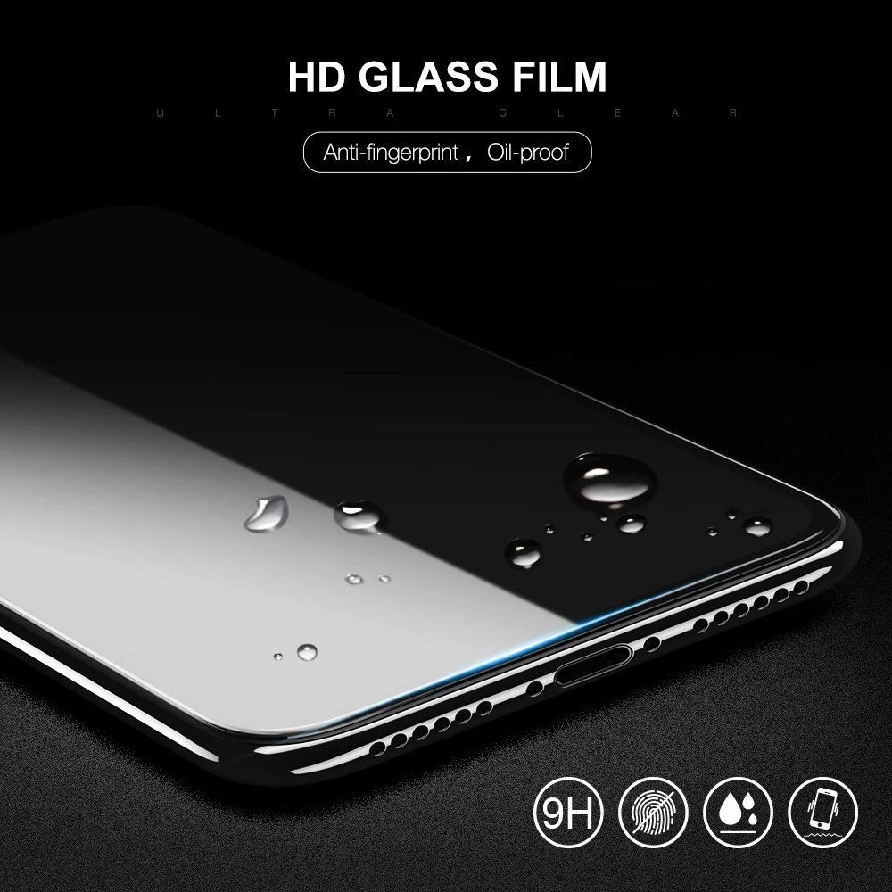 KISSCASE 5D Screen Protector Für iPhone 6 7 Plus X XS Max Volle Abdeckung Aus Gehärtetem Glas Für i