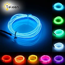 TSLEEN 2M 3M 5M Glowing Neon Led Neon Light Led Strip Rgb Waterproof Led Line Neon Cord Dance Neon Party Decorative