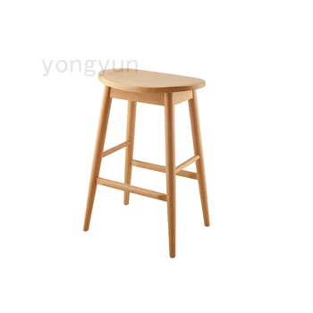 

minimalist modern Scandinavian Bar Stool popular home family restaurant Furniture dining Bar Chairs beech wood Bar Stools