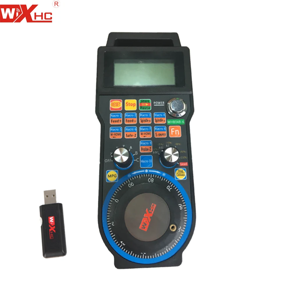 

XHC Wireless 6 axis USB Manual Pulse Generator cnc remote hand wheel for Mach3 cnc router machine