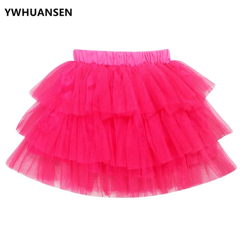 YWHUANSEN/Лидер продаж; летняя школьная юбка для девочек; Многослойная юбка-пачка; вечерние балетные костюмы для девочек; детская одежда для подростков;