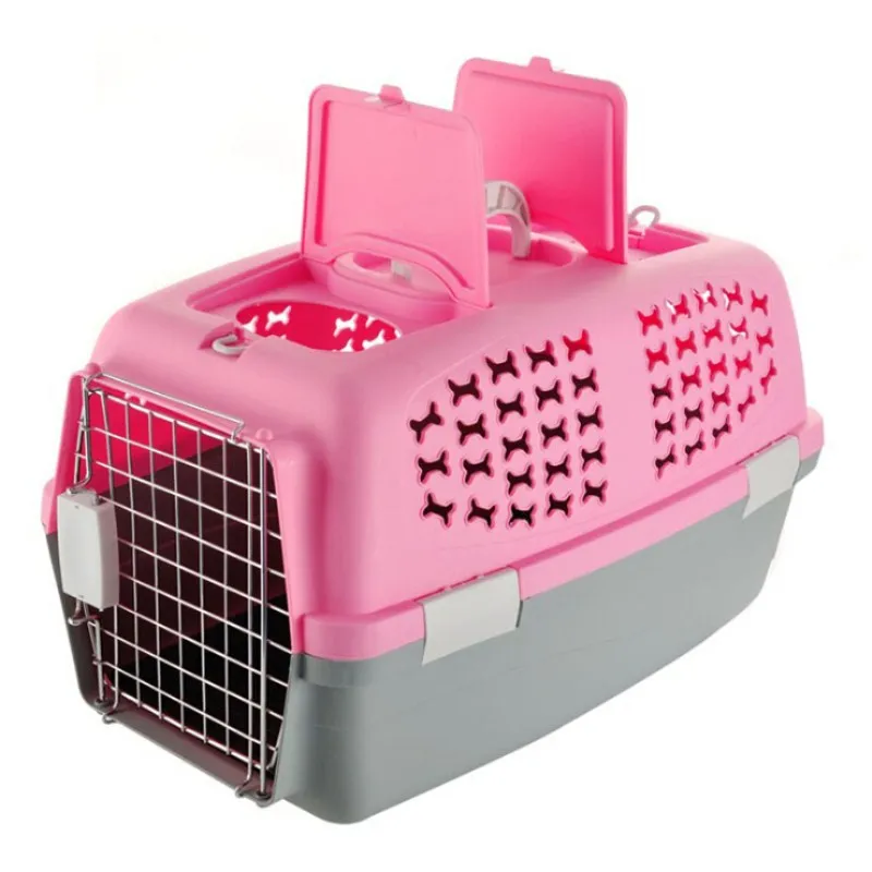 47*31*28cm Pet Bag Pet Travel Carrier Dog Cage Plastic Pet Carrier Pet