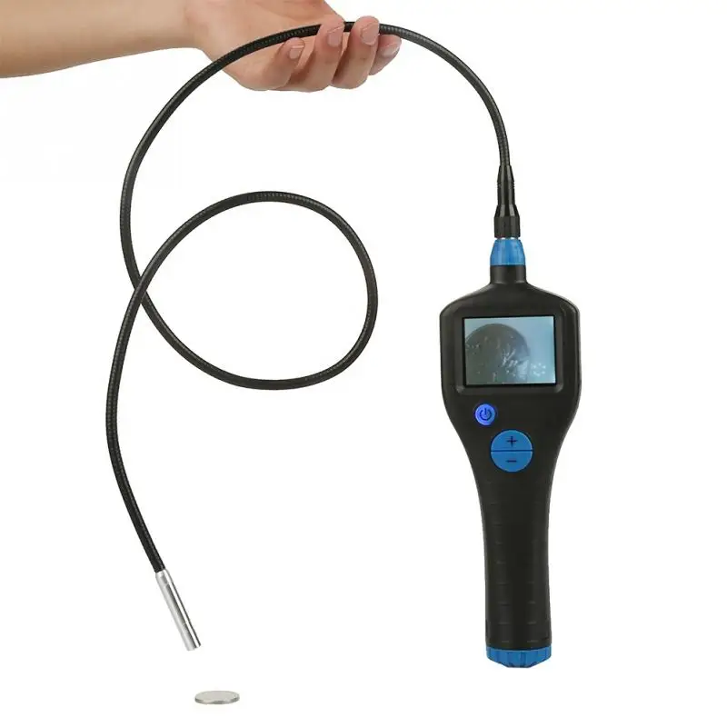 8.5mm LCD 2.7" Endoscope Borescope Handheld Waterproof Inspection Camera Hook Mirror